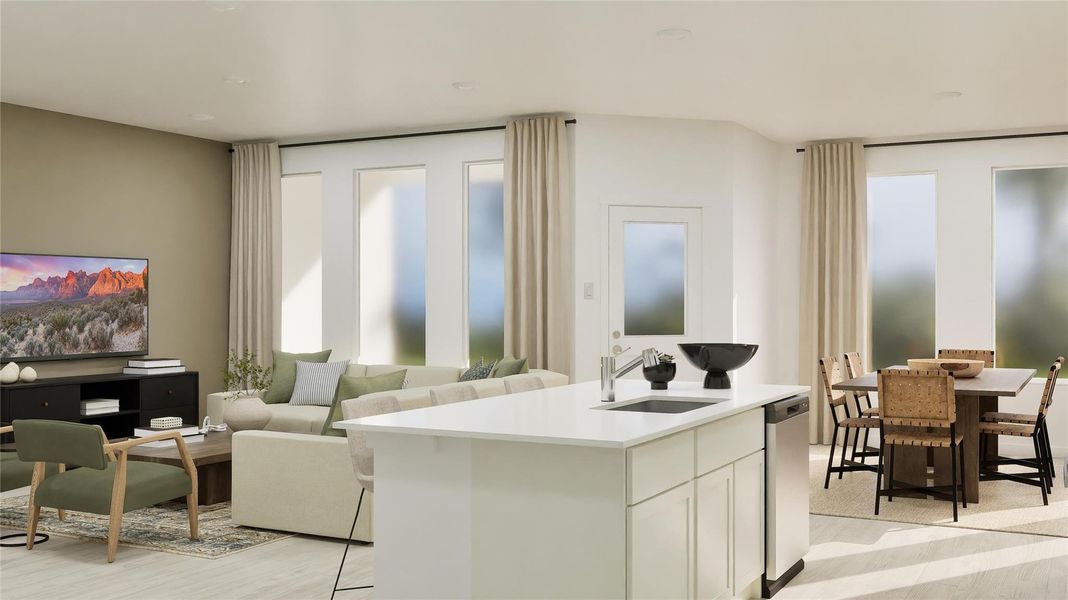 Furnished interior view inside a new home in Ashland, Angleton (Image 17).