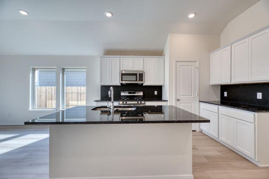 Furnished interior view inside a new home in Aldeana - Tejas Collection, Bonney (Image 11).