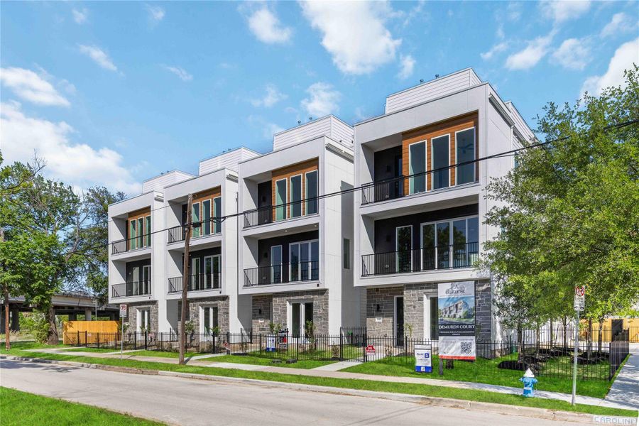 Front exterior of a new home in , Houston, TX, highlighting curb appeal (Image 1). Front exterior of a new home in , Houston, TX, highlighting curb appeal (Image 1).