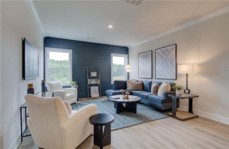 Furnished interior view inside a new home in Rosewood Lake Estates, Hoschton (Image 19).