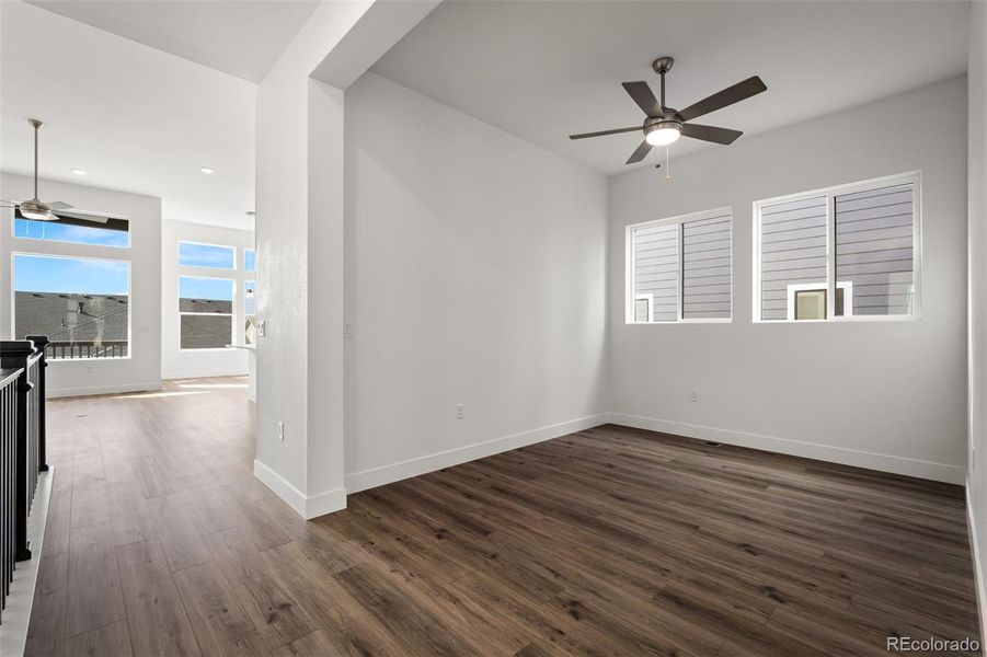 Spacious, unfurnished interior of a new home in Cloverleaf - Pinnacle Collection, Monument (Image 23).