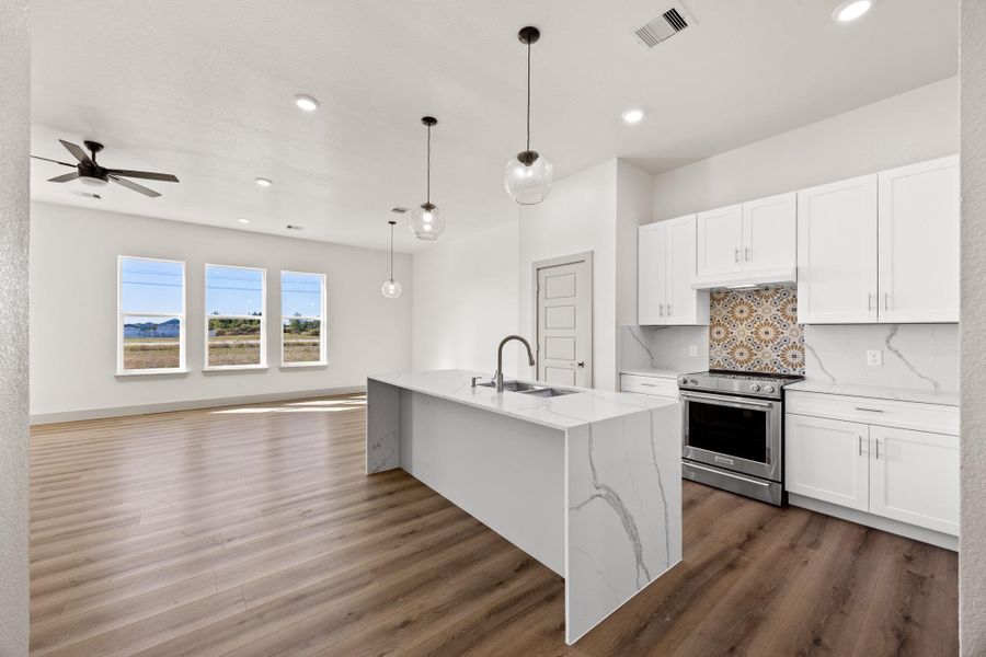 Furnished interior view inside a new home in , Cleveland (Image 12).