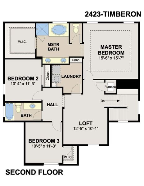 2D floor plan layout of this home in Emerald Estates, El Paso, TX (Image 6).