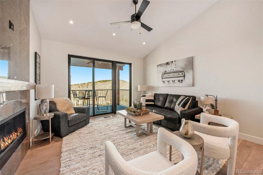 Furnished interior view inside a new home in , Granby (Image 4). Furnished interior view inside a new home in , Granby (Image 4).