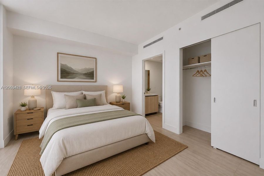 Furnished interior view inside a new home in , Miami (Image 5). Furnished interior view inside a new home in , Miami (Image 5).