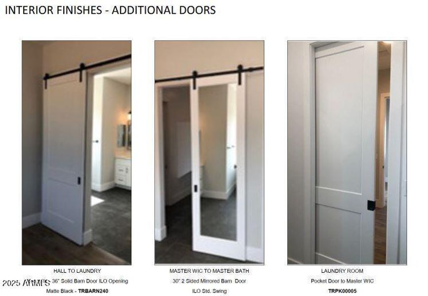 Interior Finishes - Additional Doors