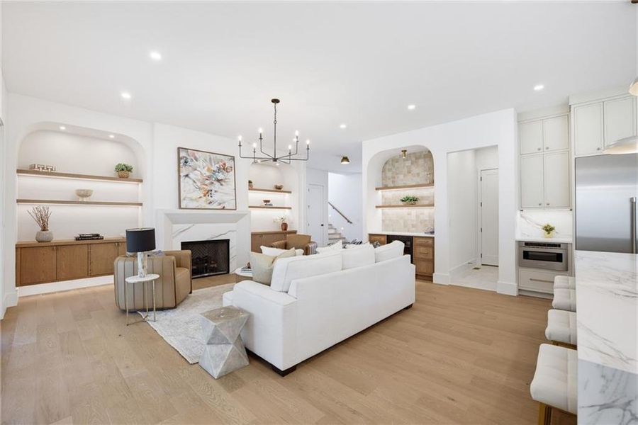 Furnished interior view inside a new home in , Atlanta (Image 8).