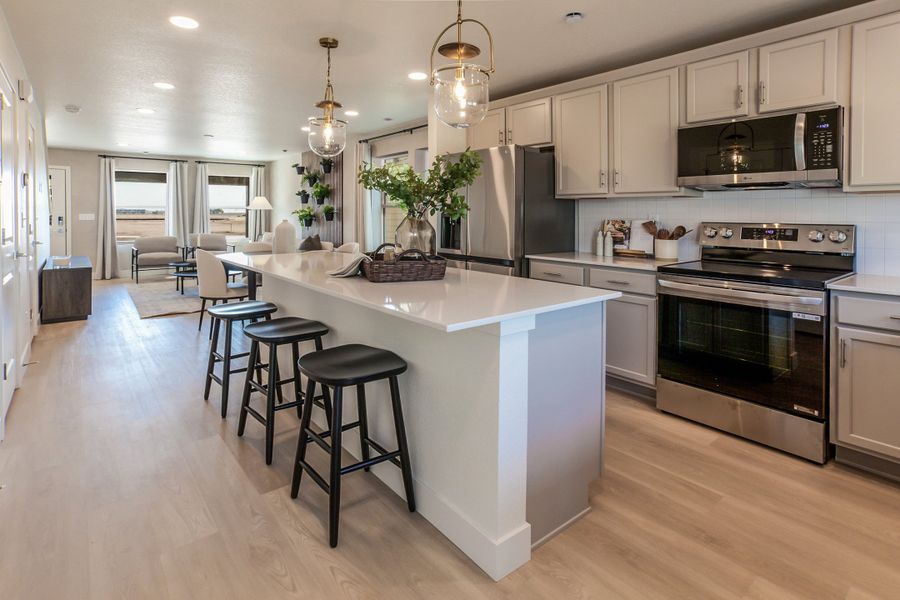 Representative furnished interior of a home built from the Magnolia by Hartford Homes in Bloom, Fort Collins (Image 19).