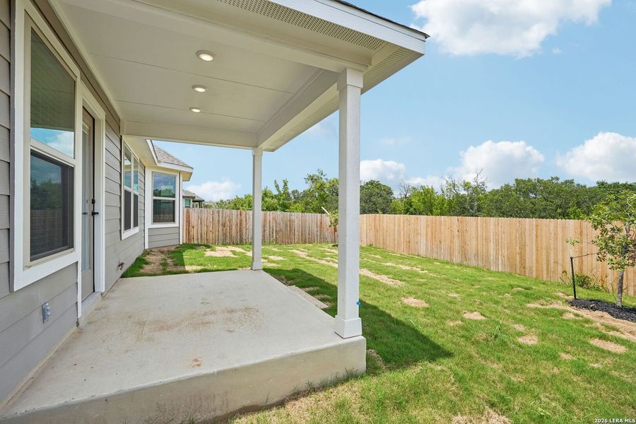 Exterior details and patio area of a home in , San Antonio (Image 29).