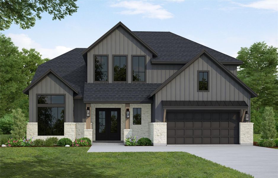 Westin Homes NEW Construction (Asher X, Elevation BB) Pre-sales at the Brookewater sales office. CURRENTLY BEING BUILT. Two story. 5 bedrooms. 4.5 baths. Elegant double front door entry, Family room, informal dining room and study. Spacious island kitchen open to family room. Primary suite with large double walk-in closets and secondary bedroom on first floor. Three additional bedrooms, spacious game room and media room on second floor. Attached 3-car tandem garage. Westin Homes NEW Construction (Asher X, Elevation BB) Pre-sales at the Brookewater sales office. CURRENTLY BEING BUILT. Two story. 5 bedrooms. 4.5 baths. Elegant double front door entry, Family room, informal dining room and study. Spacious island kitchen open to family room. Primary suite with large double walk-in closets and secondary bedroom on first floor. Three additional bedrooms, spacious game room and media room on second floor. Attached 3-car tandem garage.