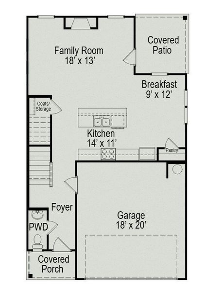 2D floor plan layout of this home in Jackson Hills, Clarksville, TN (Image 2). 2D floor plan layout of this home in Jackson Hills, Clarksville, TN (Image 2).