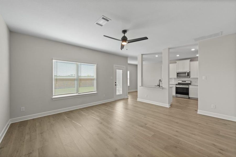 Furnished interior view inside a new home in Princeton Heights, Princeton (Image 3). Furnished interior view inside a new home in Princeton Heights, Princeton (Image 3).