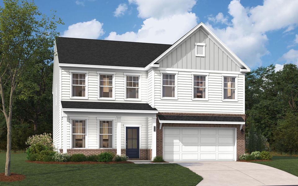 Representative exterior photo of a completed home built from the The Kershaw by Stanley Martin Homes in Riverside Ridge, Lawrenceville, GA (Image 59).