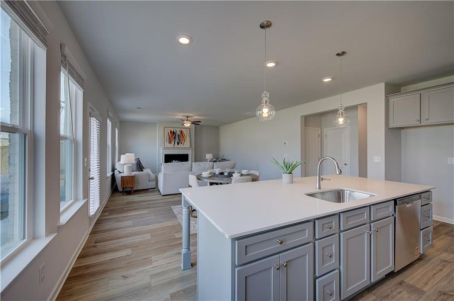 Furnished interior view inside a new home in Burchwood, Stockbridge (Image 8).