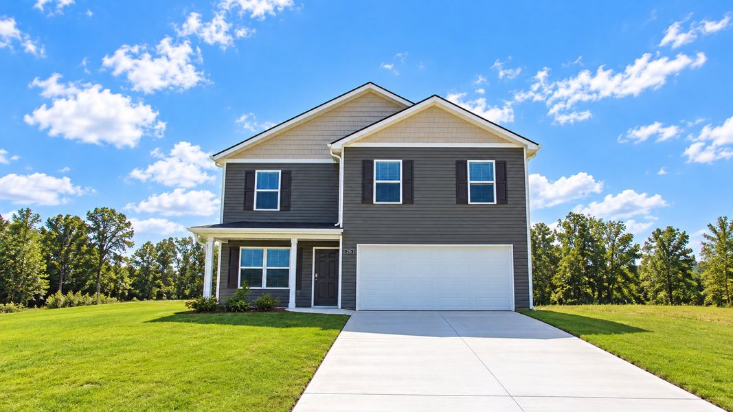Front exterior of a new home in Owensby Farms, Dayton, TN, highlighting curb appeal (Image 20).