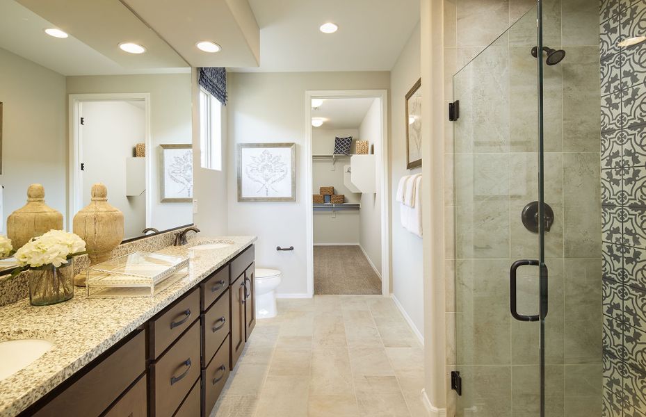 The Owner’s Suite Includes a Private Bathroom with Dual Sinks