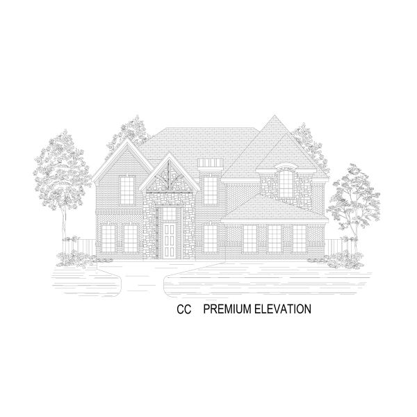 Representative rendering of the exterior for the Crestwood 2FSW by First Texas Homes (Image 11). Representative rendering of the exterior for the Crestwood 2FSW by First Texas Homes (Image 11).