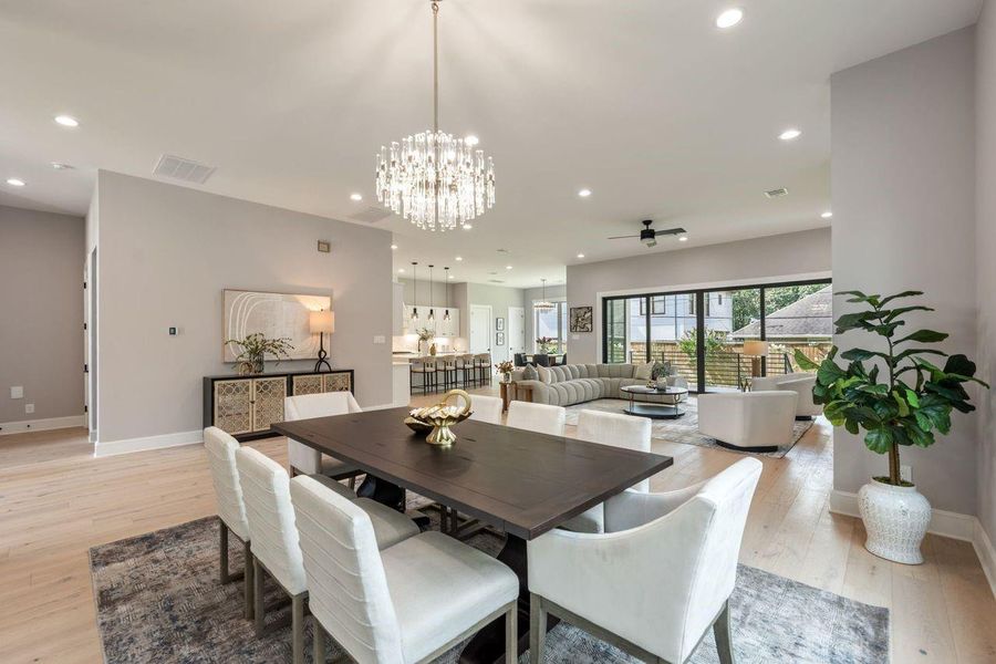 Furnished interior view inside a new home in , Houston (Image 7).
