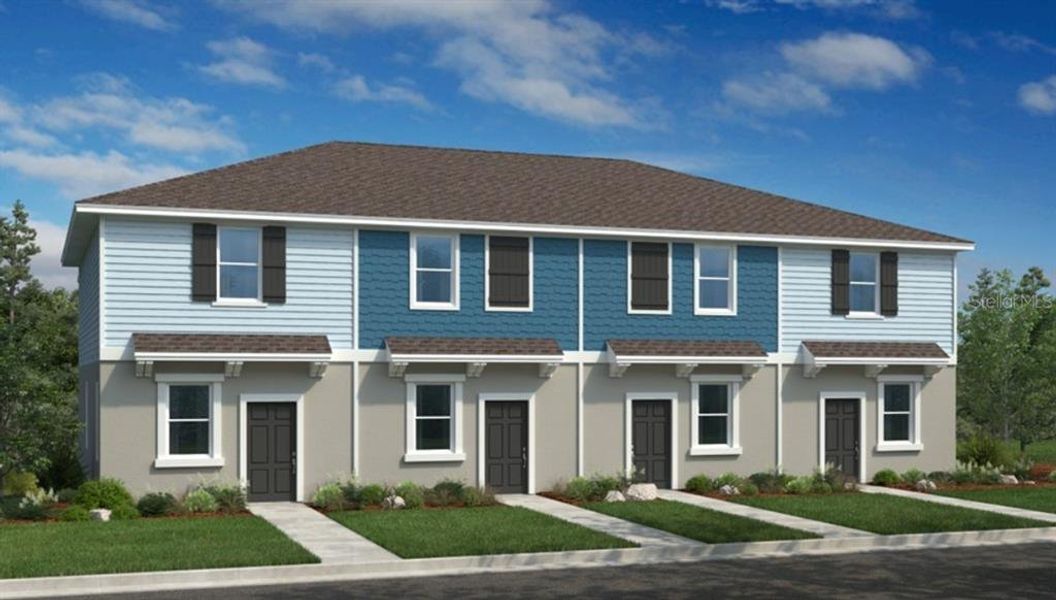Front exterior of a new home in Southloch, Mount Dora, FL, highlighting curb appeal (Image 1). Front exterior of a new home in Southloch, Mount Dora, FL, highlighting curb appeal (Image 1).
