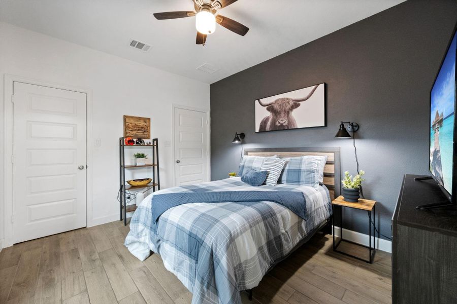 Furnished interior view inside a new home in The Highlands, Porter (Image 27).