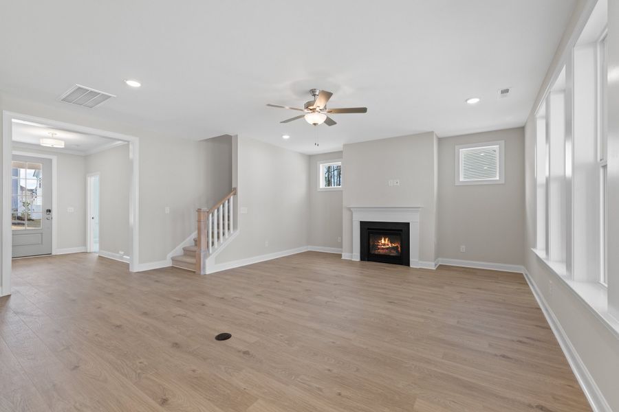 Representative unfurnished interior of a home built from the The Whitley by RobuckHomes in Kennebec Crossing, Angier (Image 110). Representative unfurnished interior of a home built from the The Whitley by RobuckHomes in Kennebec Crossing, Angier (Image 110).