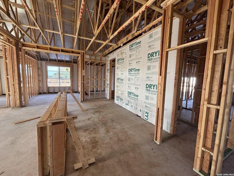 In-progress construction of a new home in The Heritage at Saddlebrook Ranch 70's, Schertz, TX (Image 13).