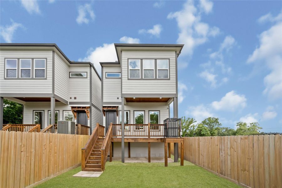 Exterior details and patio area of a home in , Houston (Image 4). Exterior details and patio area of a home in , Houston (Image 4).