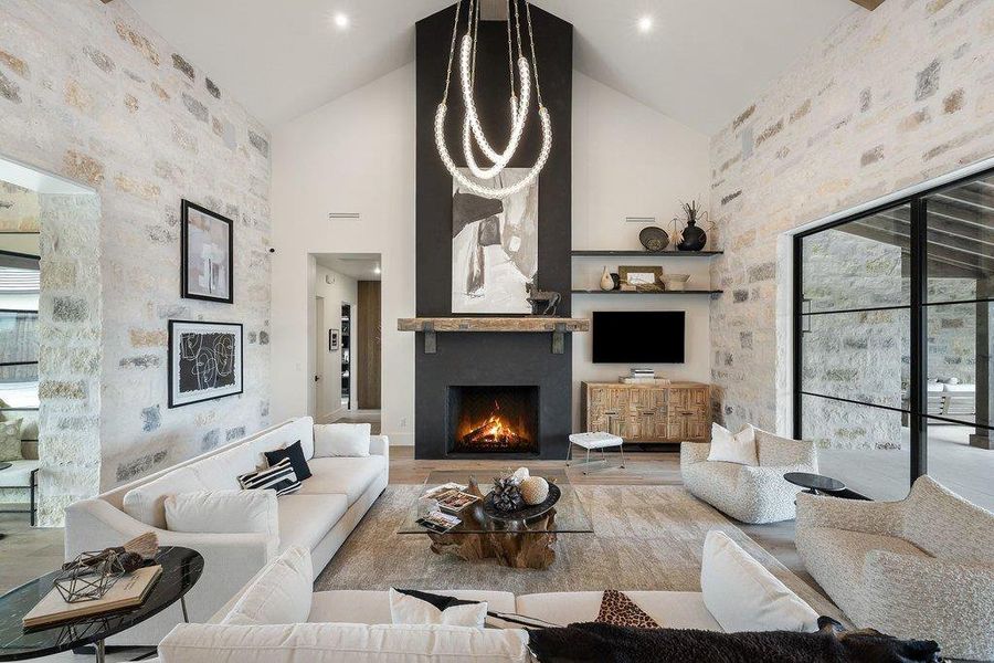 Furnished interior view inside a new home in , Spicewood (Image 14).