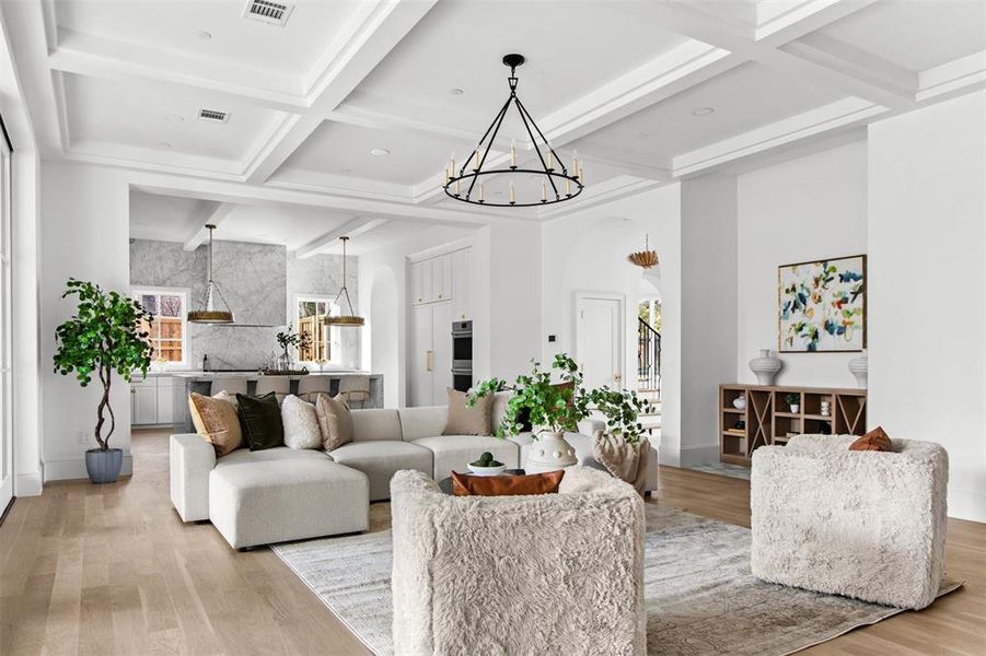 Furnished interior view inside a new home in , Dallas (Image 13).