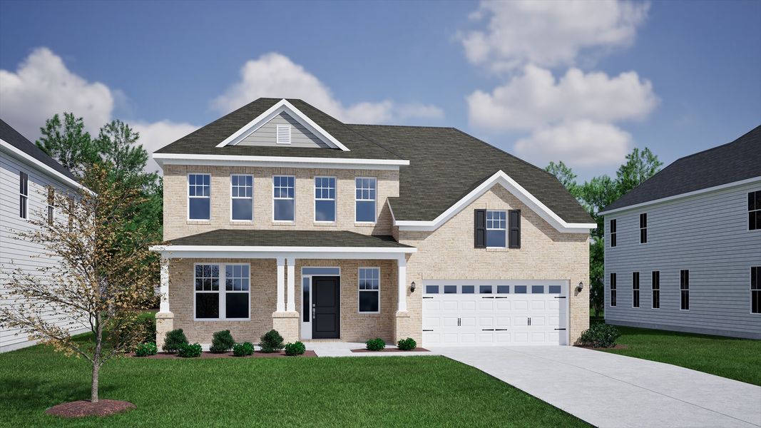 Representative exterior photo of a completed home built from the Nottely - Vanguard Collection by Mungo Homes in Hanes Lake, Winston-Salem, NC (Image 22). Representative exterior photo of a completed home built from the Nottely - Vanguard Collection by Mungo Homes in Hanes Lake, Winston-Salem, NC (Image 22).