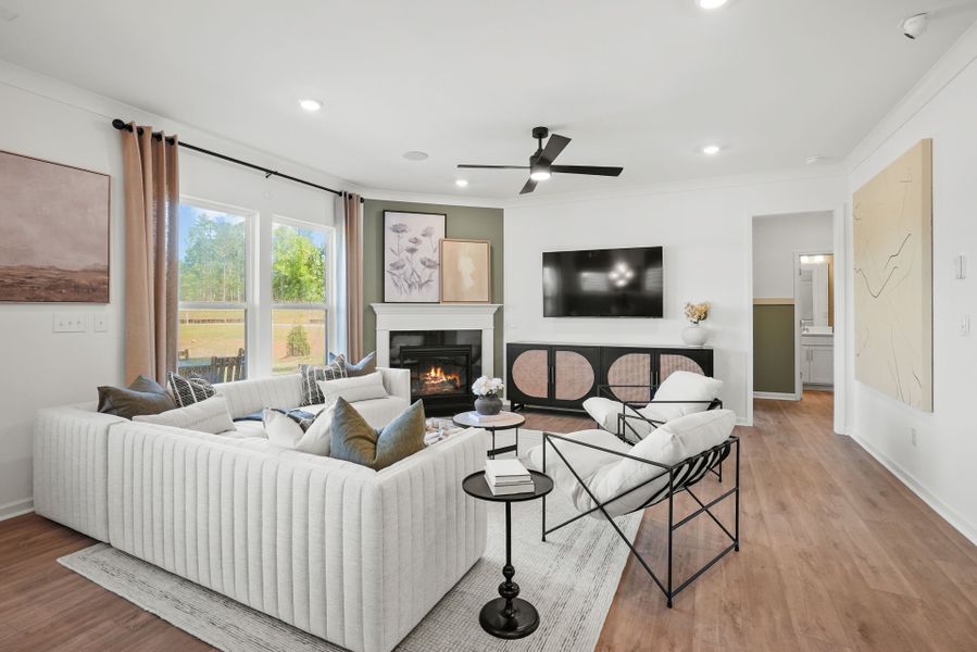 Representative furnished interior of a home built from the Marshall by Pulte Homes in Michaux Gardens, Belmont (Image 8). Representative furnished interior of a home built from the Marshall by Pulte Homes in Michaux Gardens, Belmont (Image 8).