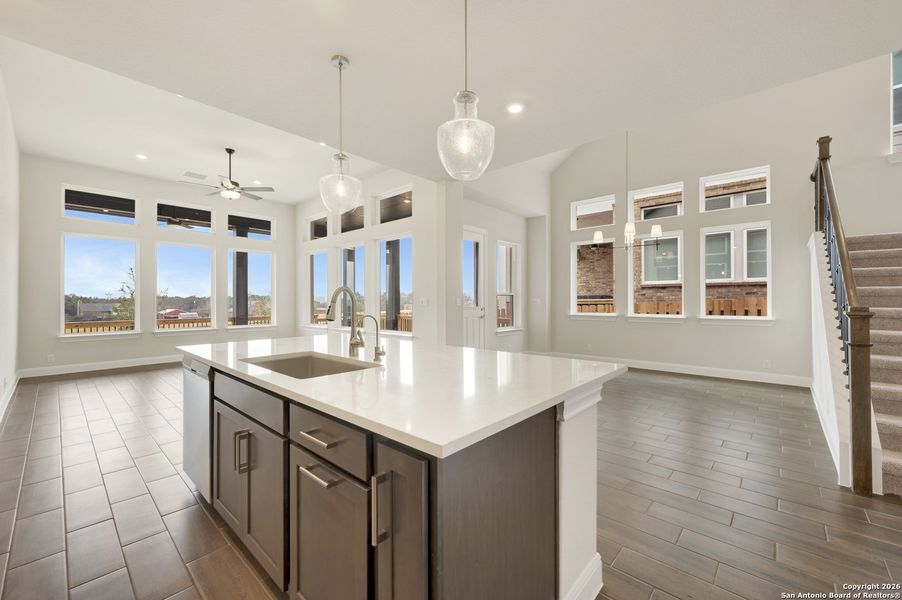Furnished interior view inside a new home in Windsong - Reserve Series, Boerne (Image 13).