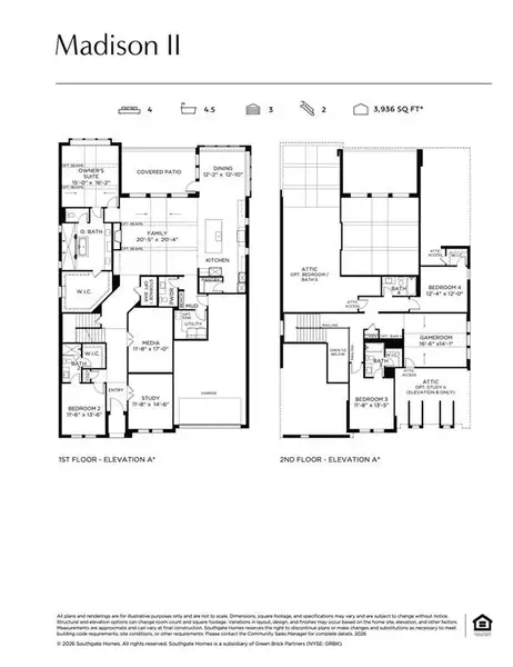 Featuring a fantastic layout with main floor guest suite, dreamy owner's suite and entertaining space everywhere you look, our Madison II floor plan is a winner!