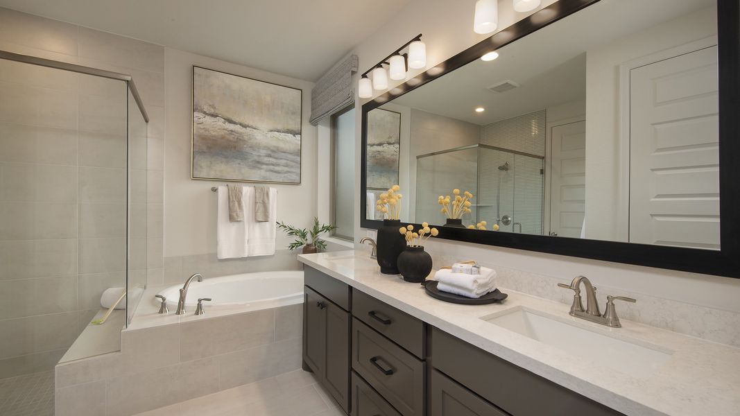 Furnished interior view inside a new home in Briggs Ranch, San Antonio (Image 6).