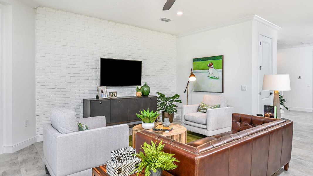 Furnished interior view inside a new home in Windward Real Estate and Homes for Sale in Sarasota, FL - Neal Communities, Lakewood Ranch (Image 7).