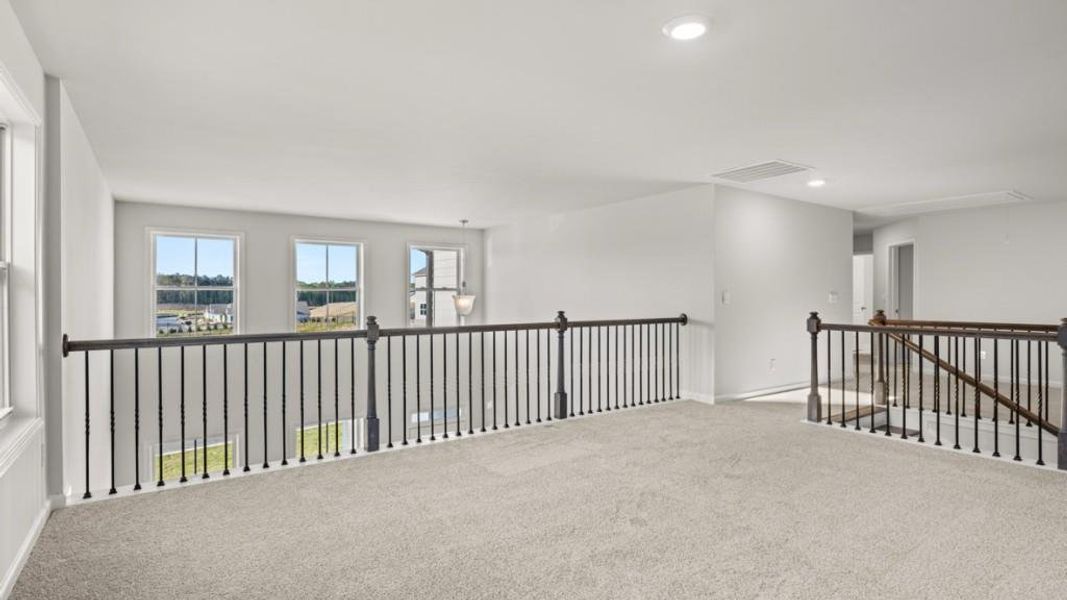 Spacious, unfurnished interior of a new home in Hamptons at Riverwood East, Dallas (Image 43).