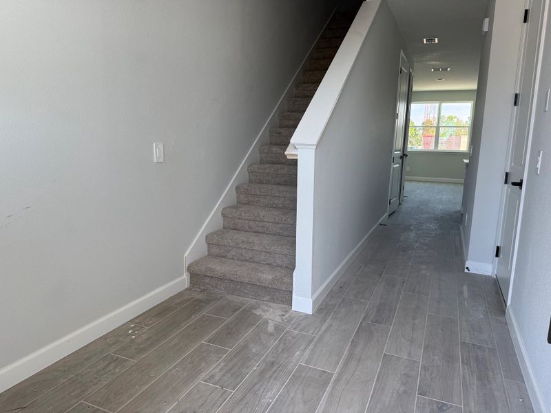 Front entry opens up into spacious foyer