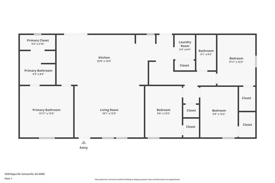2D floor plan layout of this home in , Gainesville, GA (Image 3).