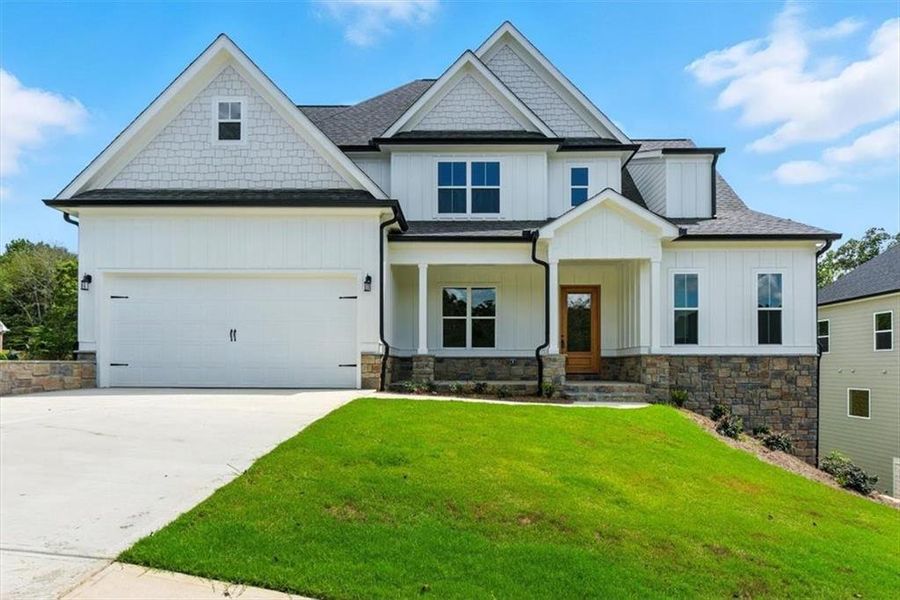 Front exterior of a new home in , Rome, GA, highlighting curb appeal (Image 28).