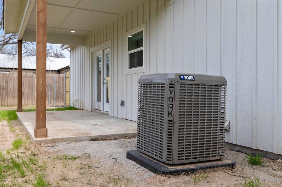Exterior details and patio area of a home in , Brownwood (Image 14).