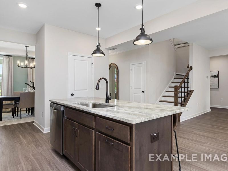 Representative furnished interior of a home built from the The Willow B by Davidson Homes LLC in Retreat at North Main, Lillington (Image 14).