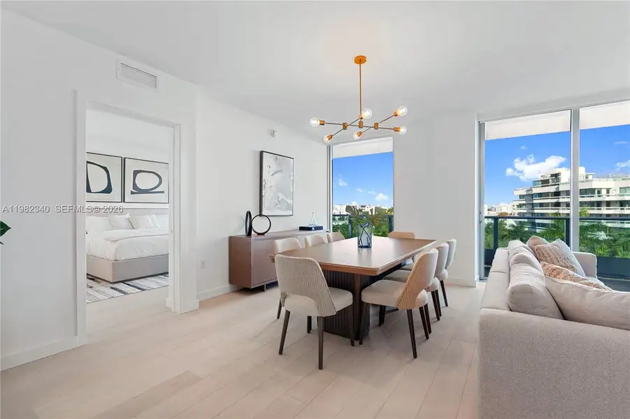 Furnished interior view inside a new home in , Bay Harbor Islands (Image 10).