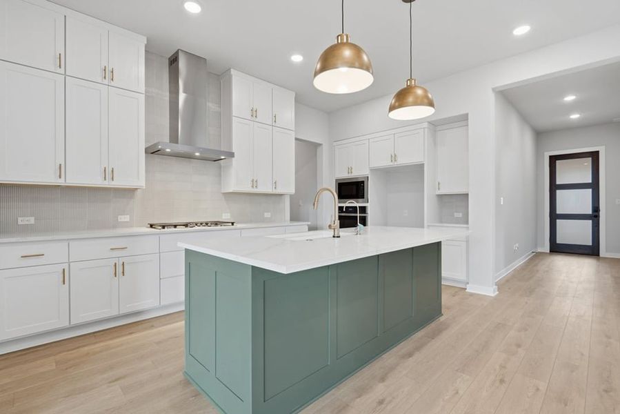 Furnished interior view inside a new home in Arbor Collection at Heritage, Dripping Springs (Image 11).