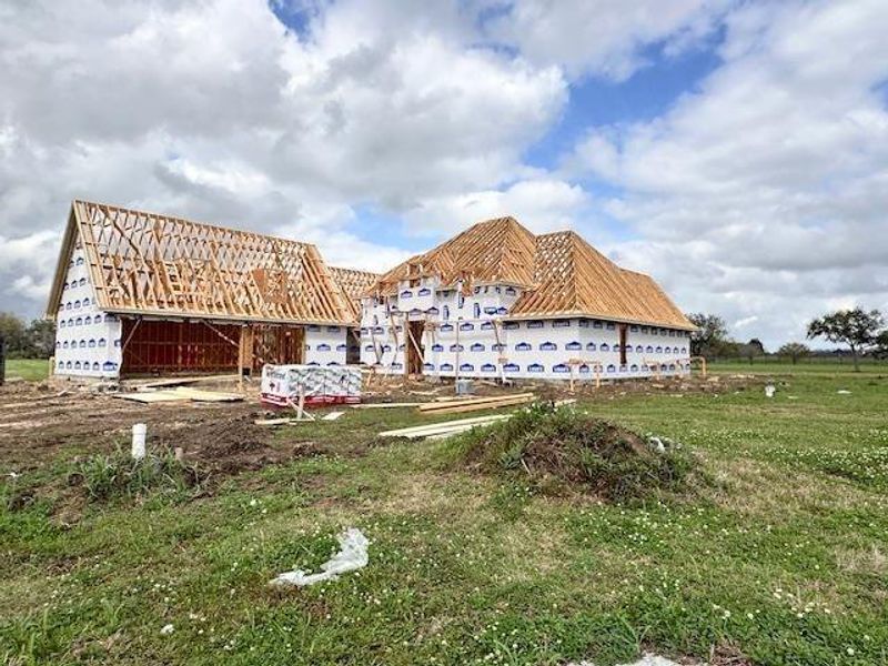 In-progress construction of a new home in , Beaumont, TX (Image 29).