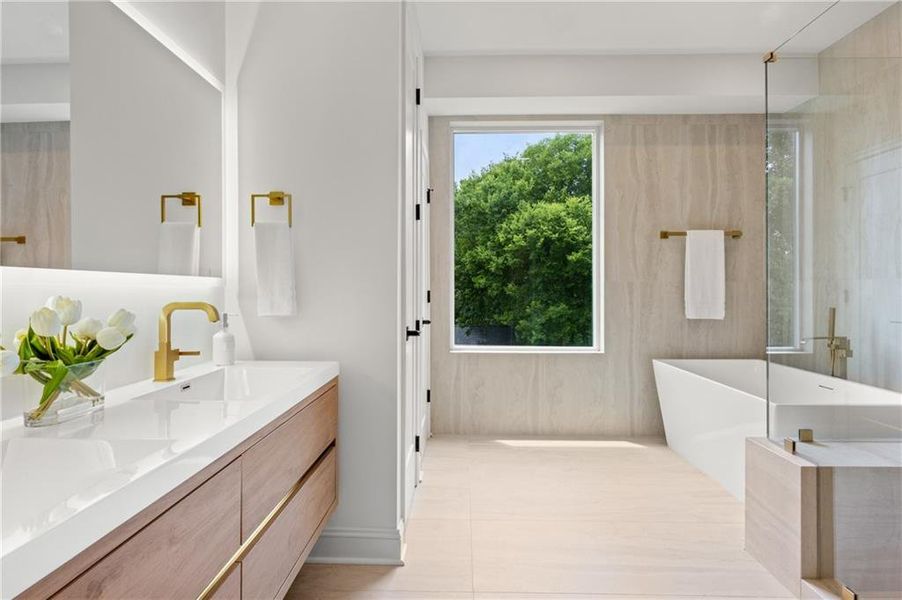 Furnished interior view inside a new home in , Atlanta (Image 42). Furnished interior view inside a new home in , Atlanta (Image 42).