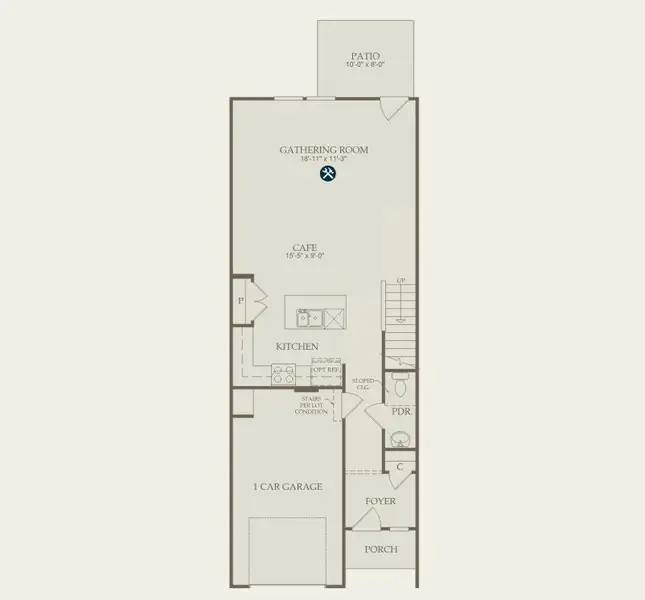 2D floor plan layout of this home in Mallard Park, Charlotte, NC (Image 4).