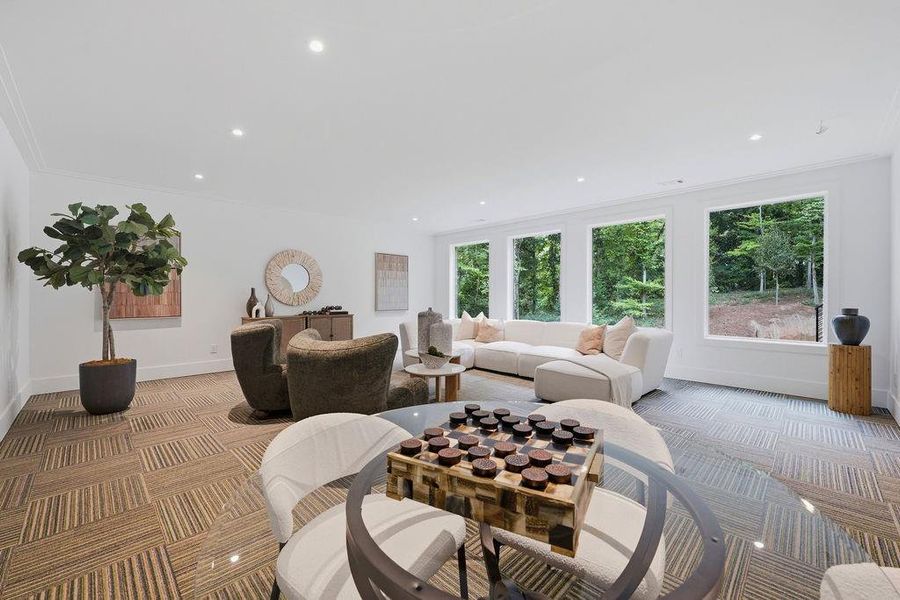 Furnished interior view inside a new home in , Atlanta (Image 71).