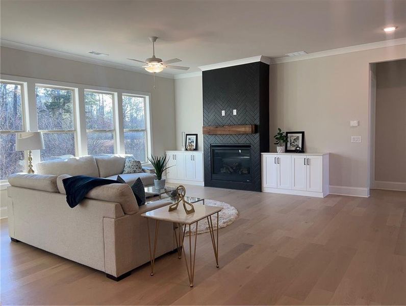 Furnished interior view inside a new home in Sierra Lake, Cumming (Image 9).