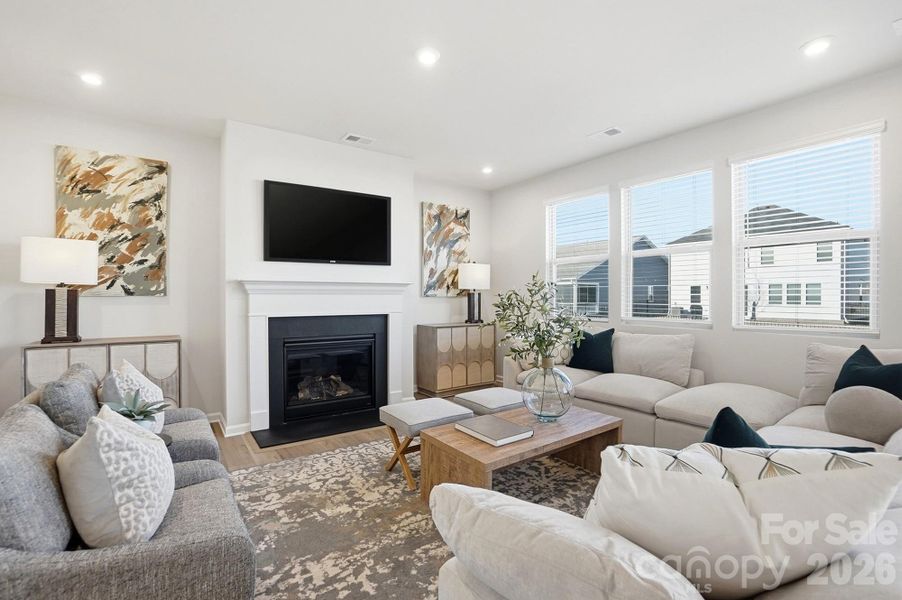 Furnished interior view inside a new home in Waxhaw Landing, Monroe (Image 17).