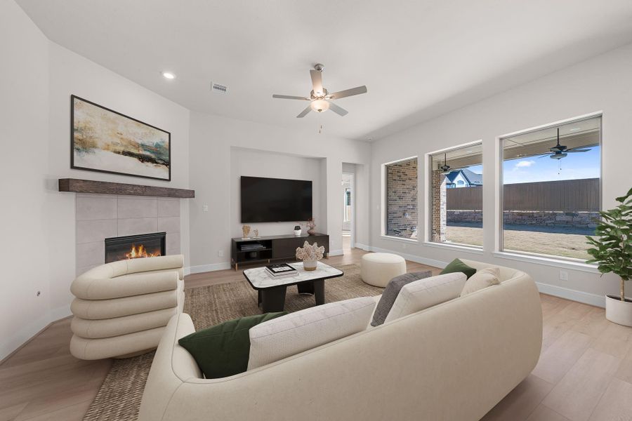 Furnished interior view inside a new home in Chambers Creek, Willis (Image 12).